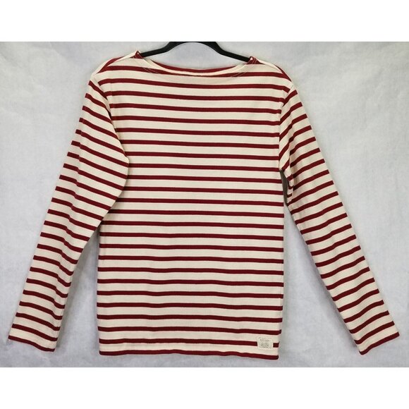 Ralph Lauren Denim & Supply Henley Top Women’s XS Red White Stripe Cotton Thick - Picture 1 of 10